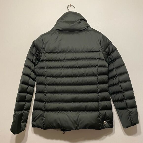 Colmar iridescent down puffer  jacket with side opening natural feather pudding - Picture 3 of 13